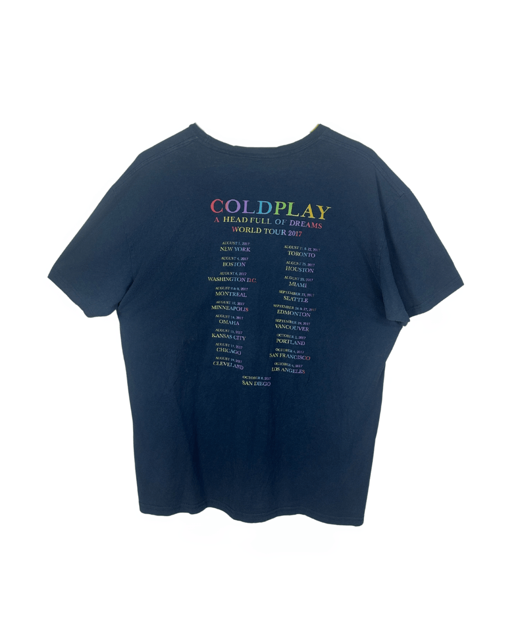 Coldplay “A Head Full of Dreams” World Tour 2017 Tee XL - Funkify