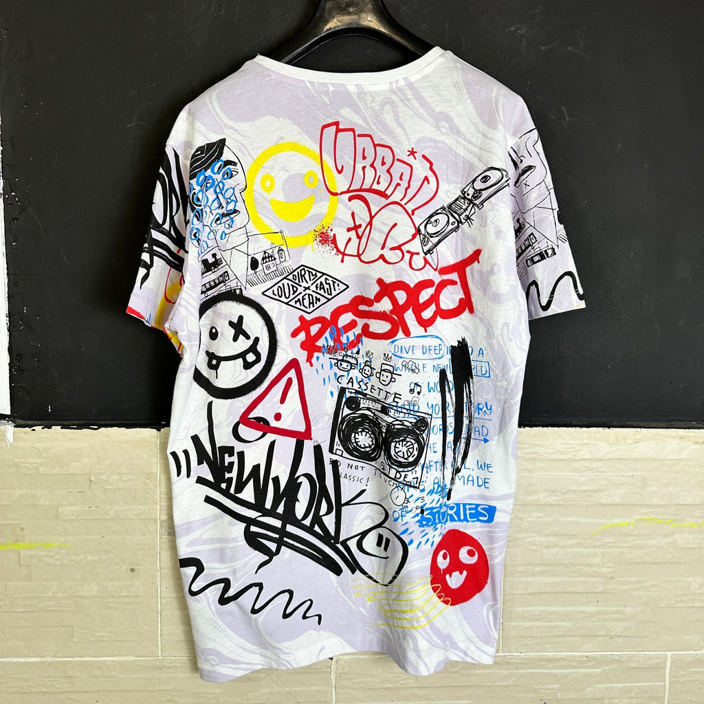 Colin's Graffiti Graphic T-shirt - Funkify