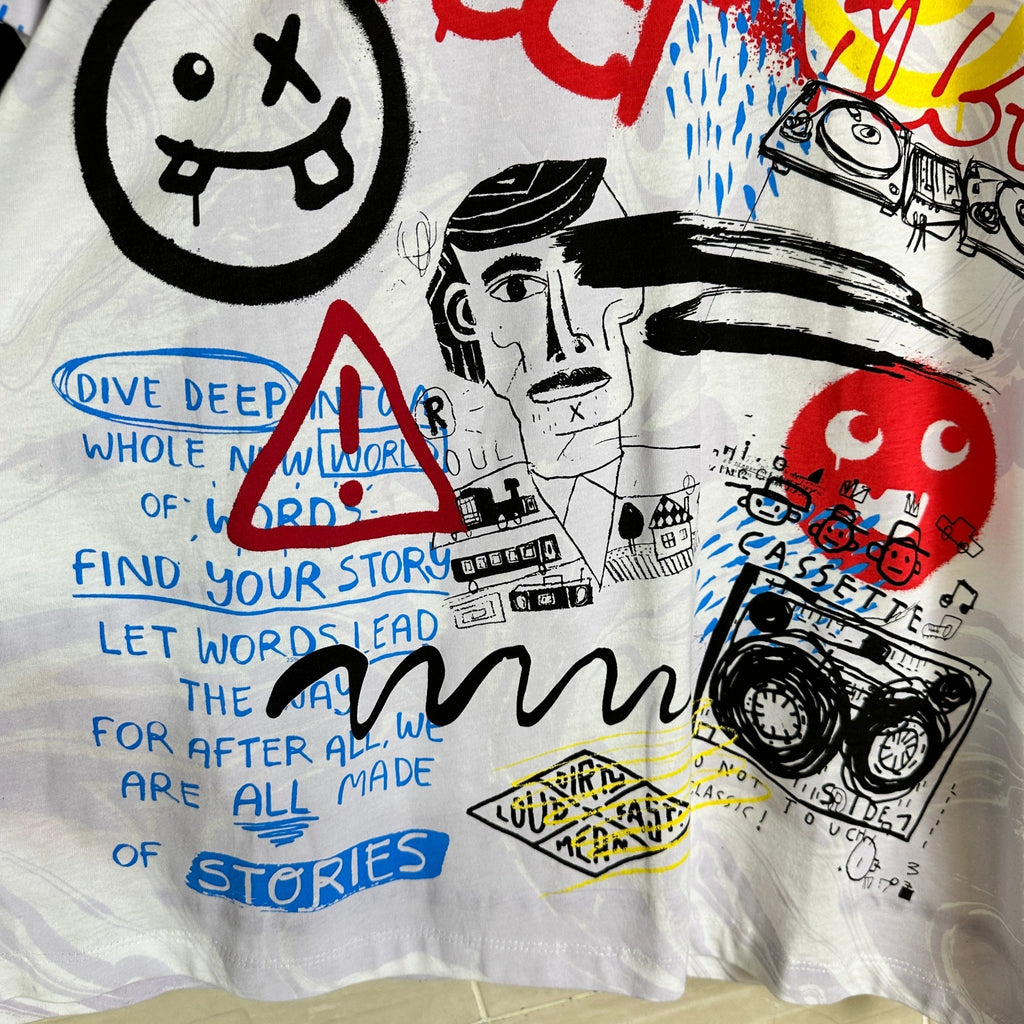 Colin's Graffiti Graphic T-shirt - Funkify
