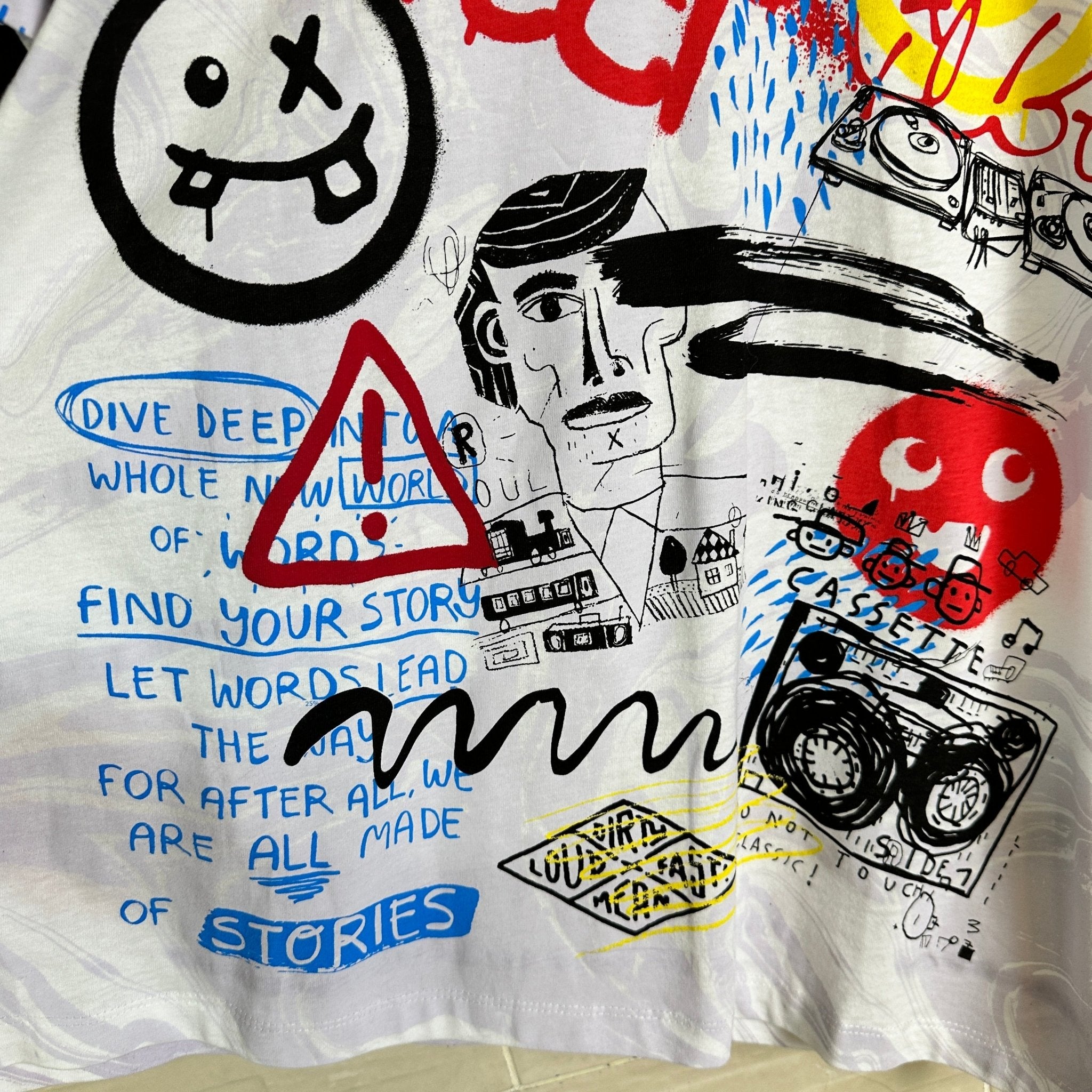 Colin's Graffiti Graphic T-shirt - Funkify