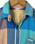 Colorblock Striped Shirt Medium - Funkify