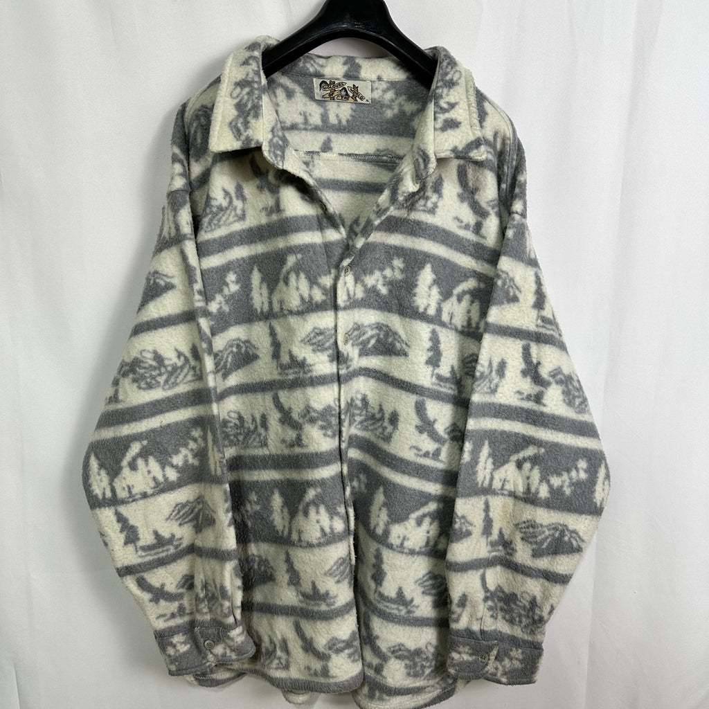 Colours of The World Button Down Fleece XL - Funkify