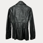Conbipel Vera Pelle Womens Genuine Leather Coat Small - Funkify