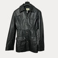 Conbipel Vera Pelle Womens Genuine Leather Coat Small - Funkify