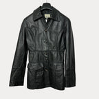 Conbipel Vera Pelle Womens Genuine Leather Coat Small - Funkify