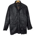 Cortefil Utility Mid-Length Leather Jacket Large - Funkify