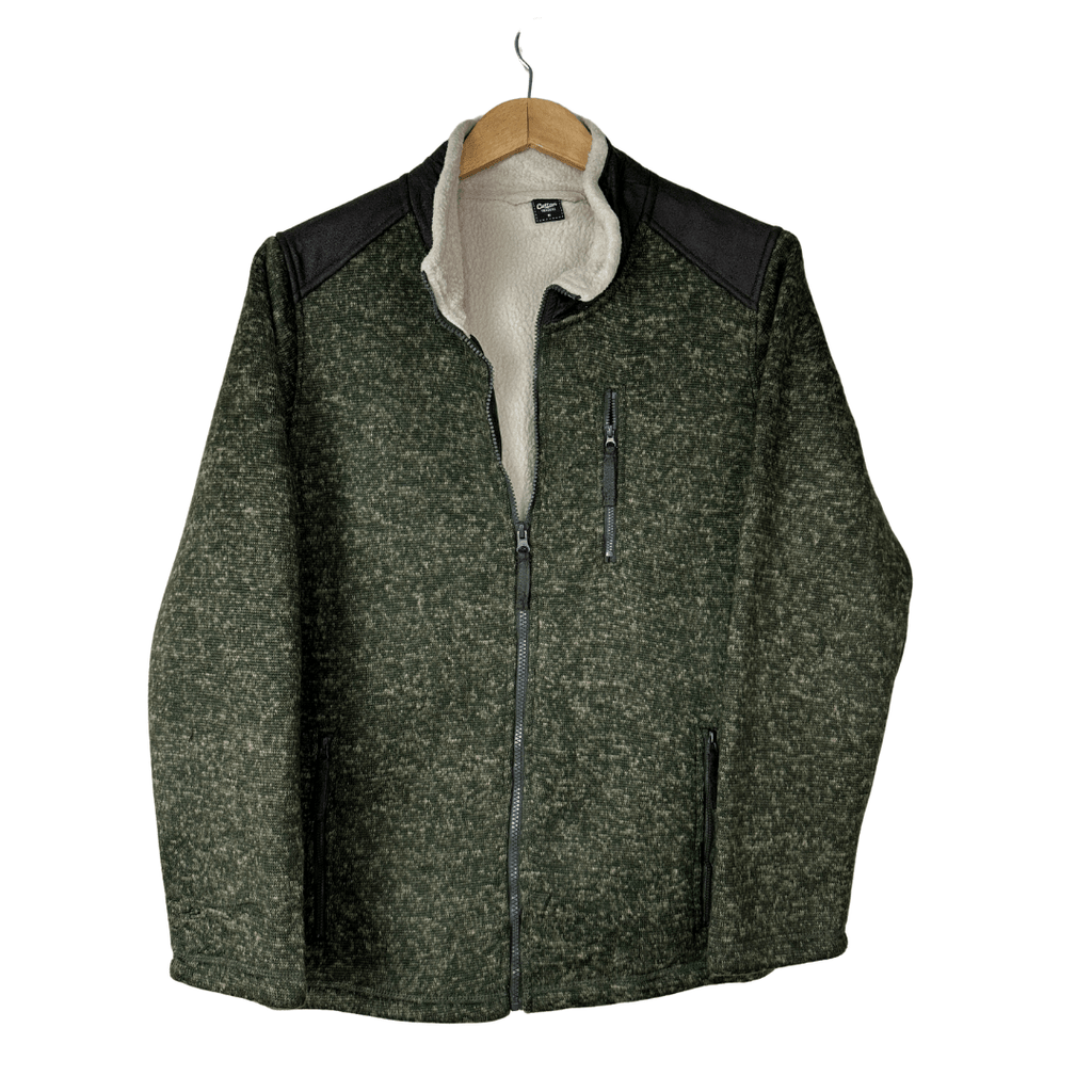 Cotton Traders Sherpa Lined Jacket Large - Funkify