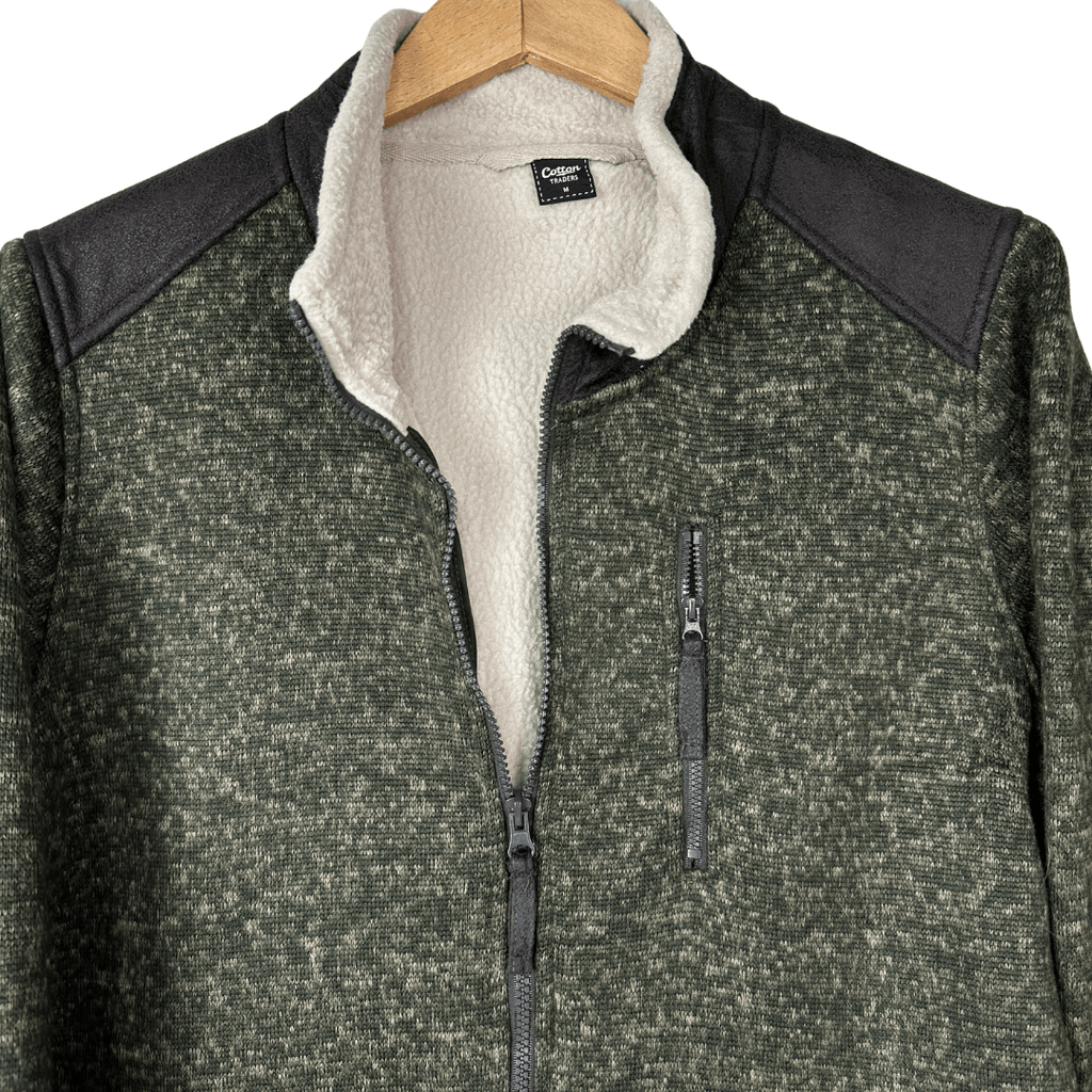 Cotton Traders Sherpa Lined Jacket Large - Funkify
