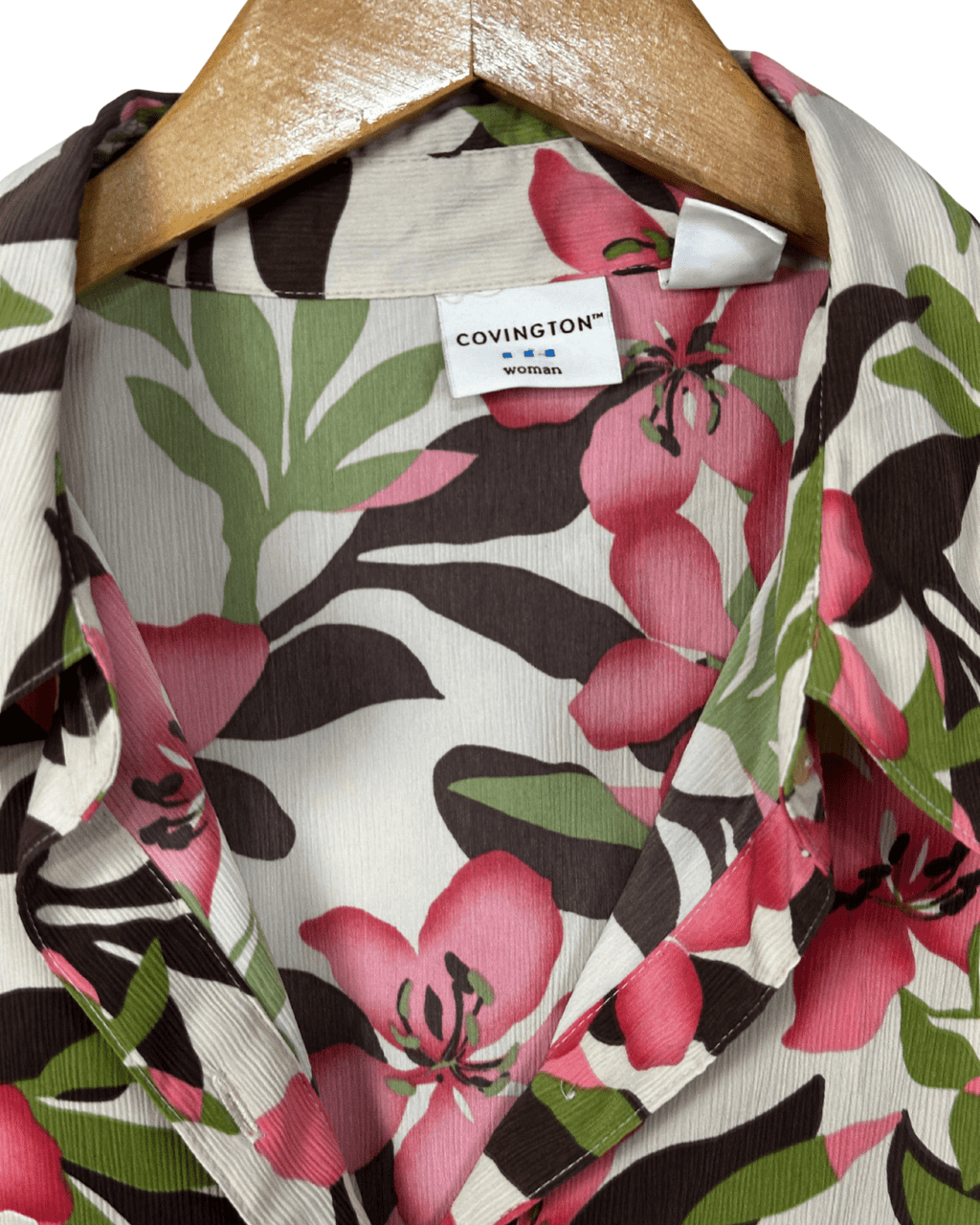 Covington Women's Shirt Size 1X (16W - 18W) Plus Size - Generous/Oversized Fit - Funkify