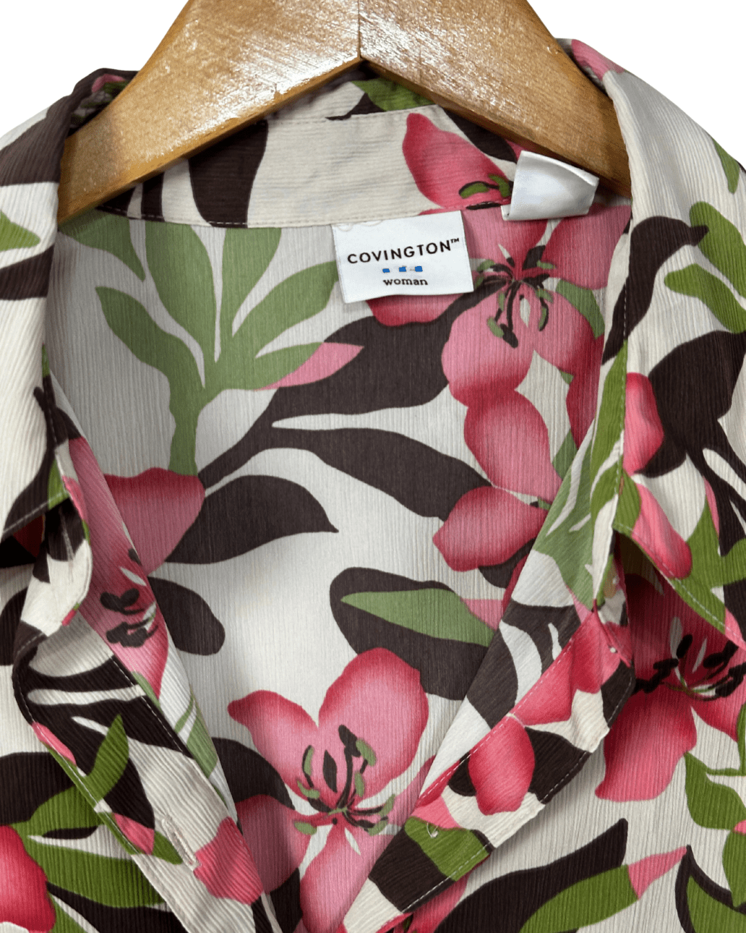 Covington Women's Shirt Size 1X (16W - 18W) Plus Size - Generous/Oversized Fit - Funkify