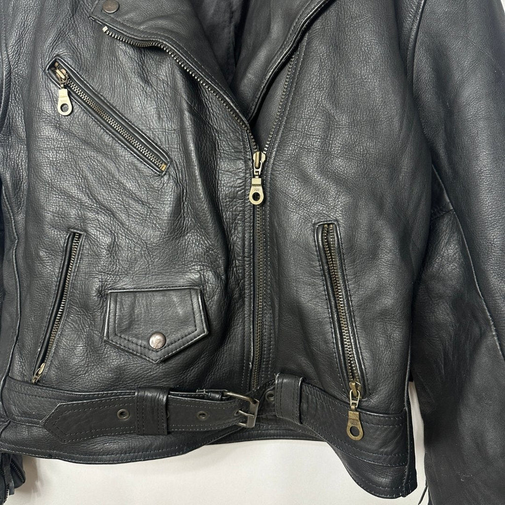 Cowhide Western Style Fringe Genuine Leather Jacket - Funkify