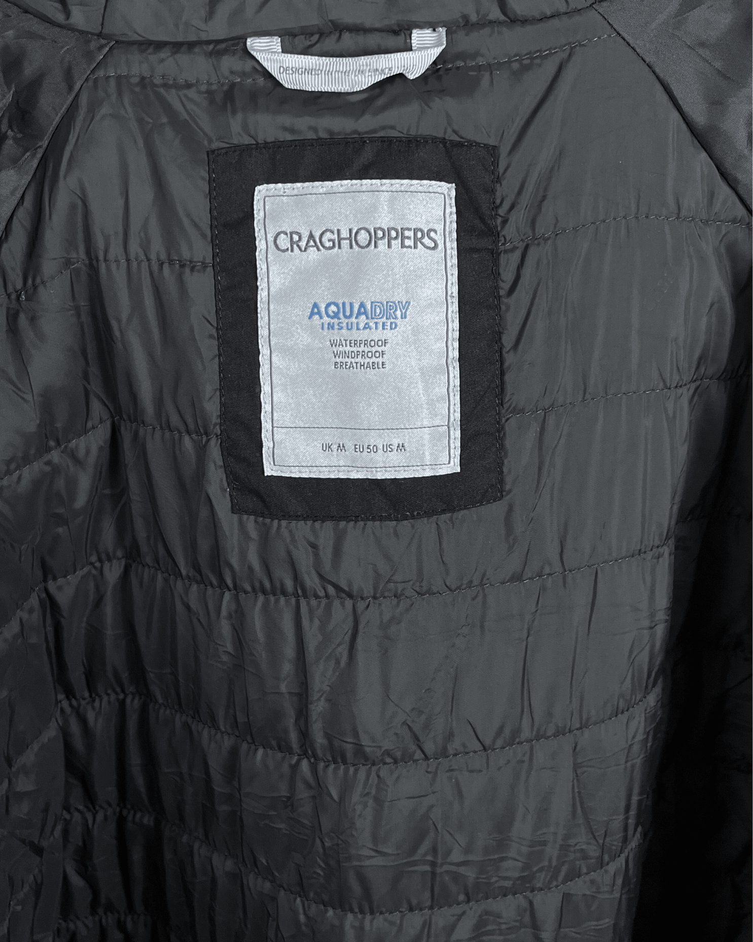 Craghoppers Insulated Waterproof Hooded Jacket - Medium - Funkify