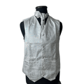 Crocodile Pattern Vest, Slip-on Necktie & Boutonnière Set Large - Funkify