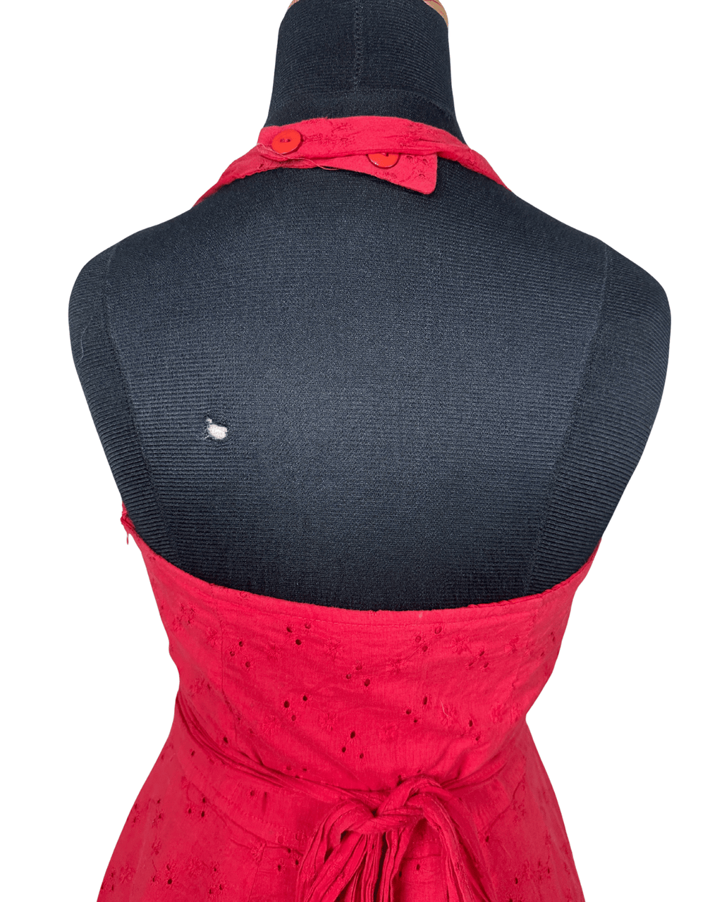 Crossroads Halter Neck Red Dress - Size 10 - Funkify