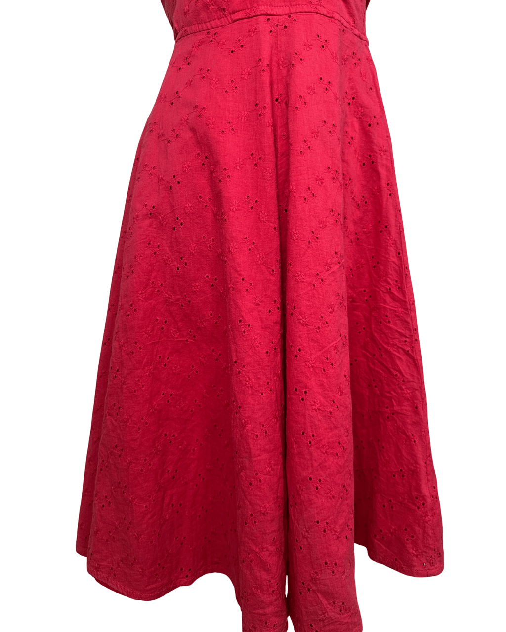 Crossroads Halter Neck Red Dress - Size 10 - Funkify