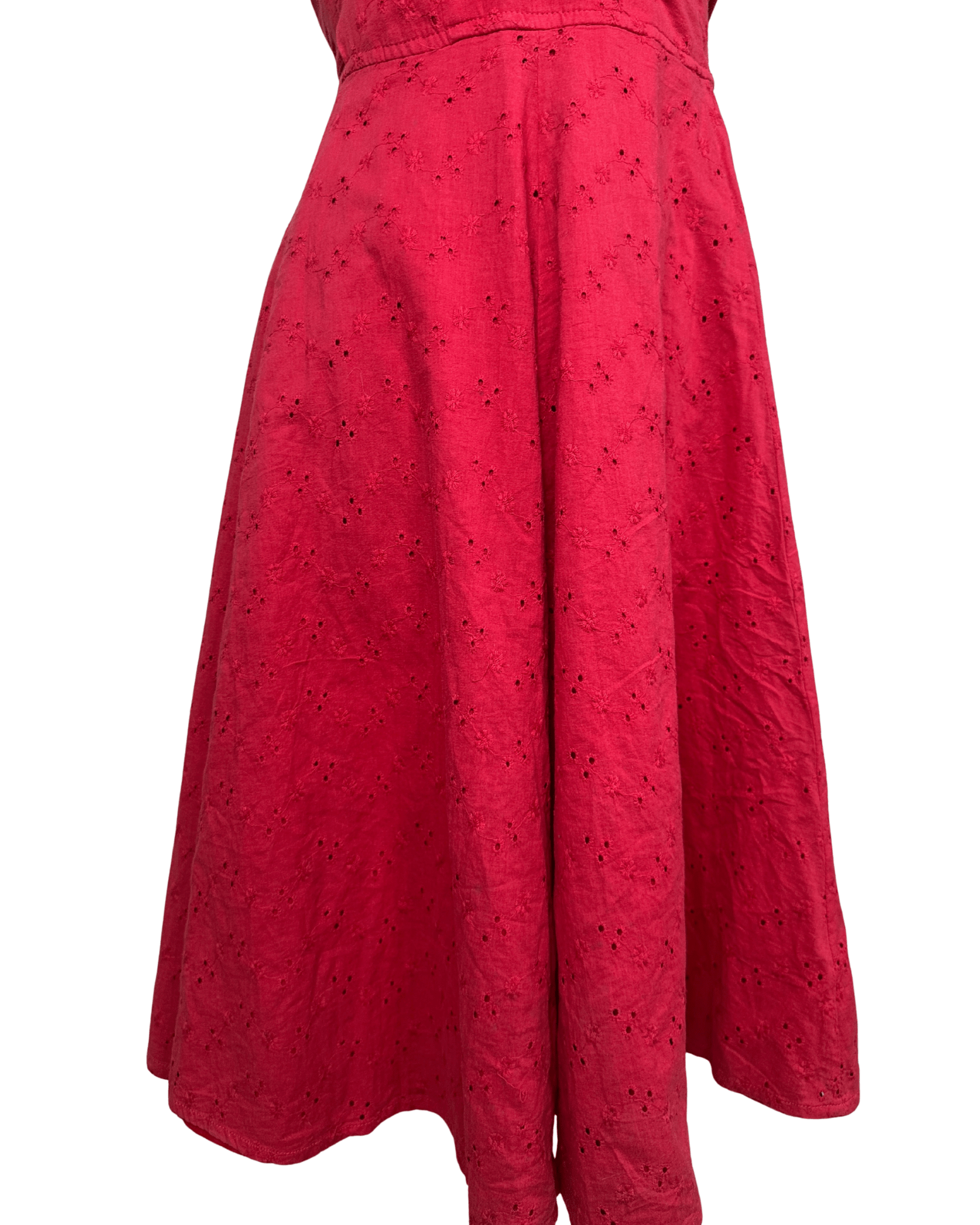 Crossroads Halter Neck Red Dress - Size 10 - Funkify