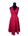 Crossroads Halter Neck Red Dress - Size 10 - Funkify