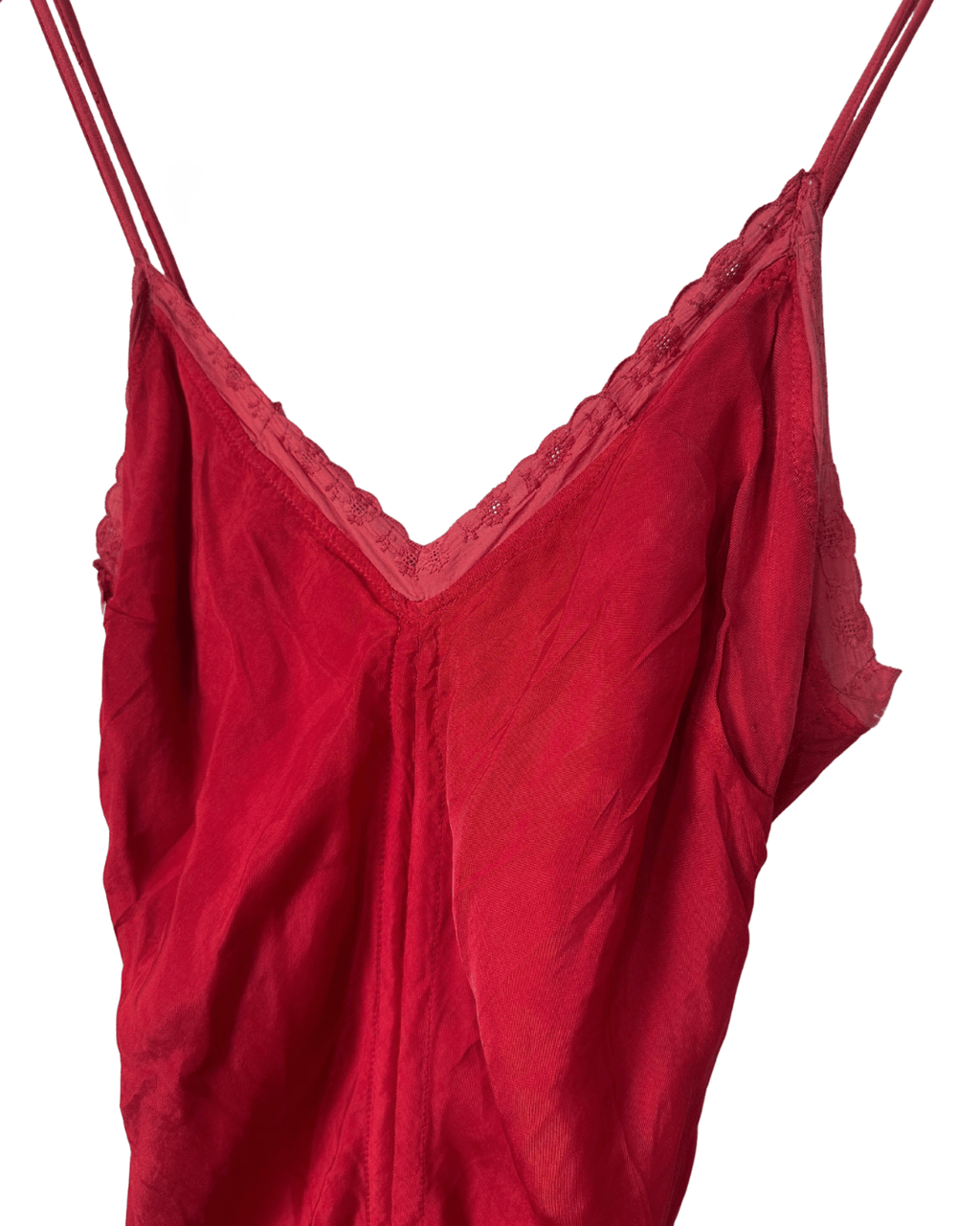 Cultura Red Drawstring Ruched Dress Small - Funkify