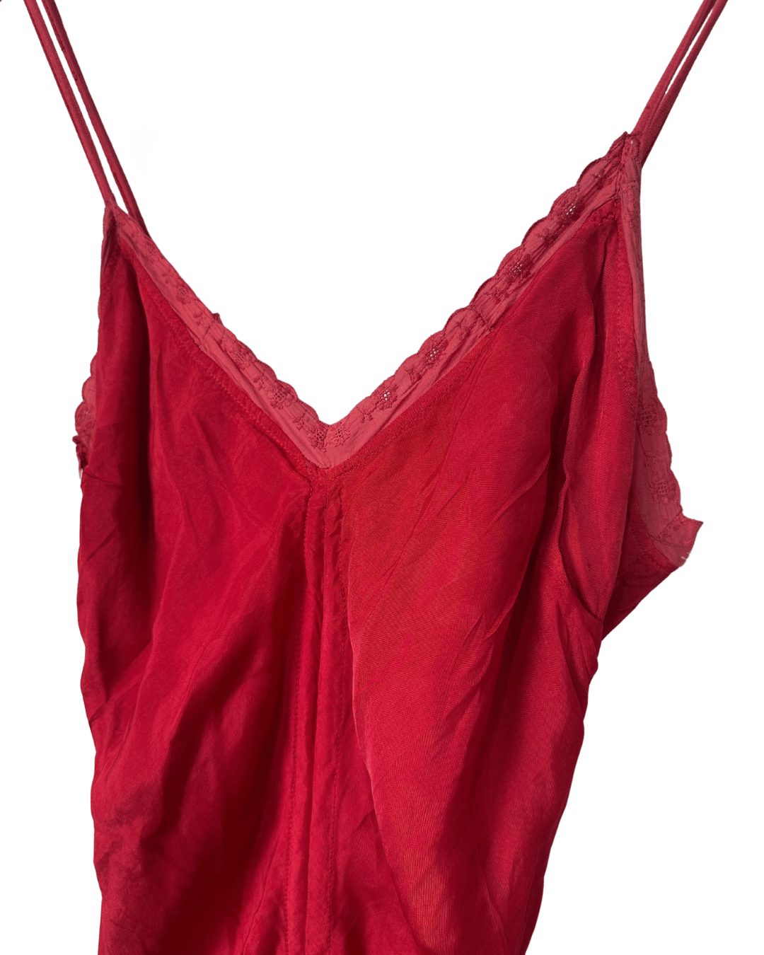 Cultura Red Drawstring Ruched Dress Small - Funkify