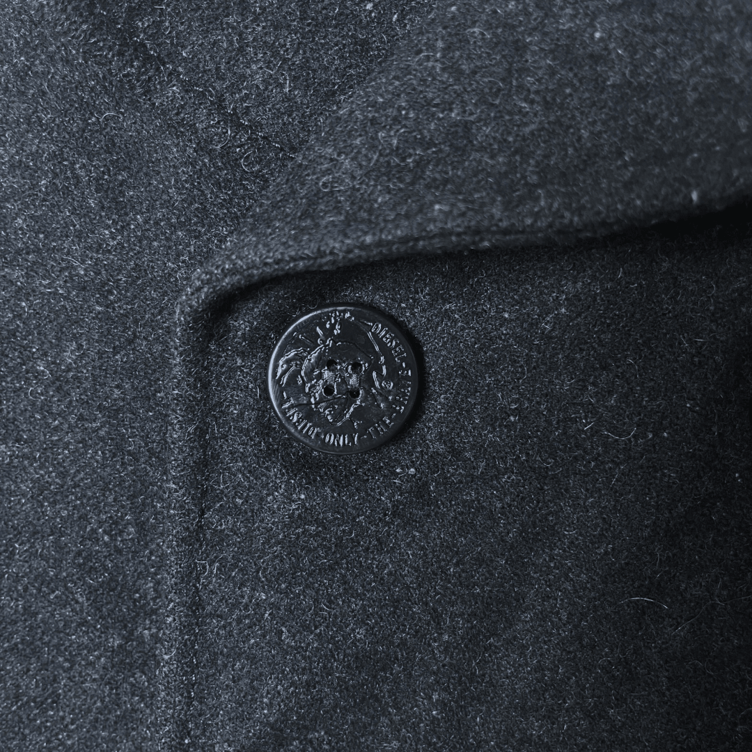 Dark Gray Diesel Women's Coat Medium - Funkify