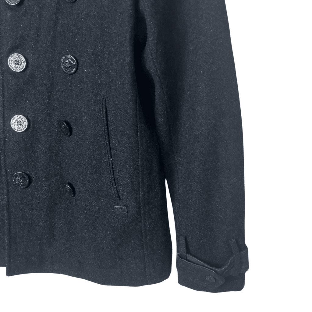 Dark Gray Diesel Women's Coat Medium - Funkify