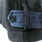 Dark Gray Diesel Women's Coat Medium - Funkify