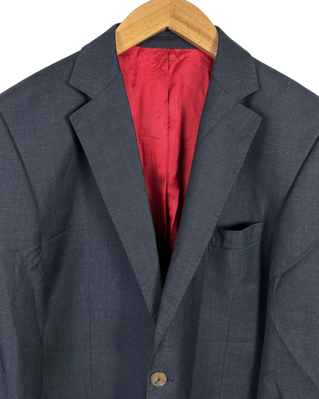 Dark Gray Pure Virgin Wool Blazer - Size 50 - Funkify