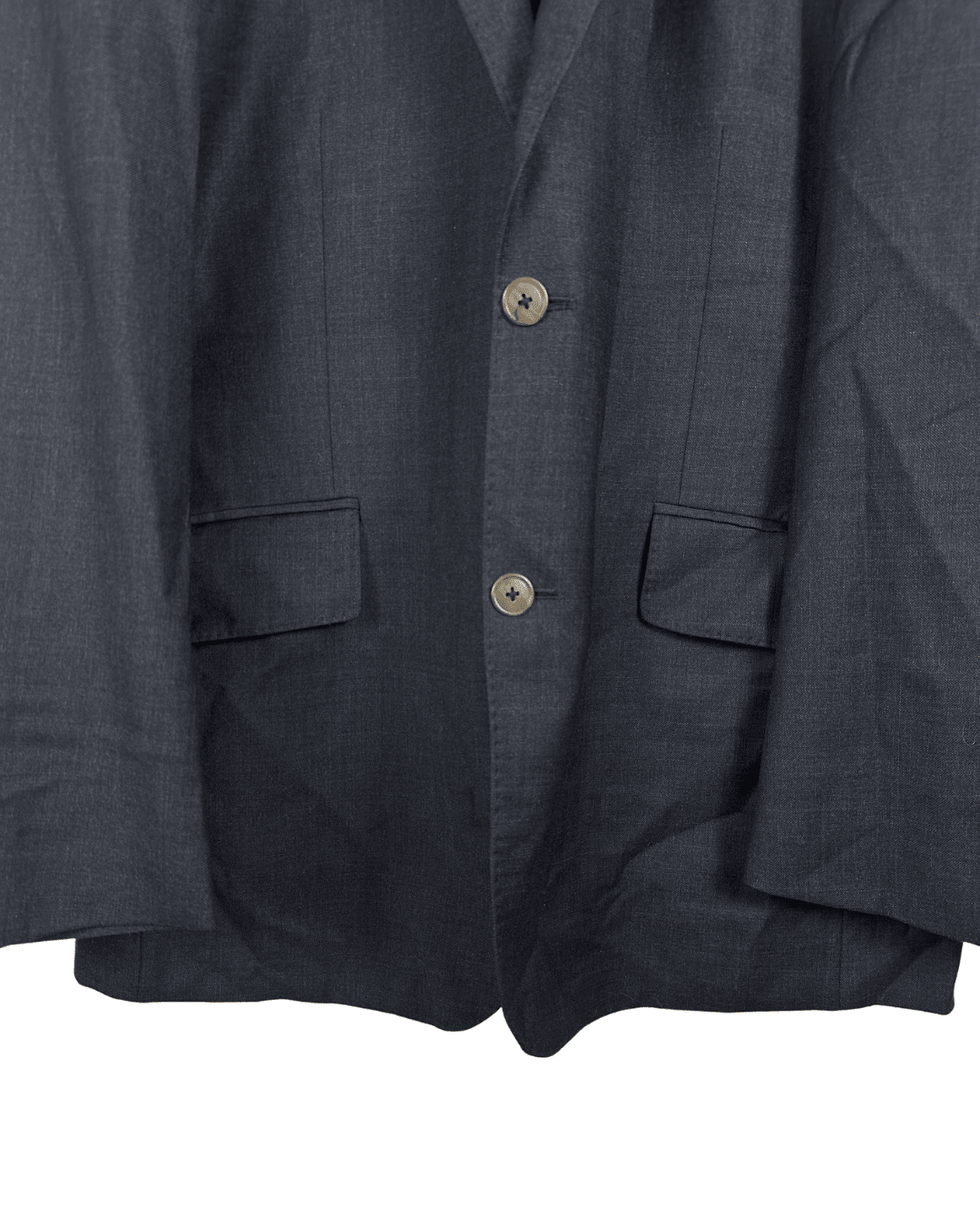 Dark Gray Pure Virgin Wool Blazer - Size 50 - Funkify