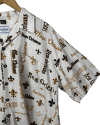 David Carey Letter Print Shirt - 2XL - Funkify