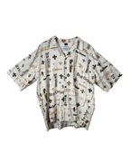 David Carey Letter Print Shirt - 2XL - Funkify