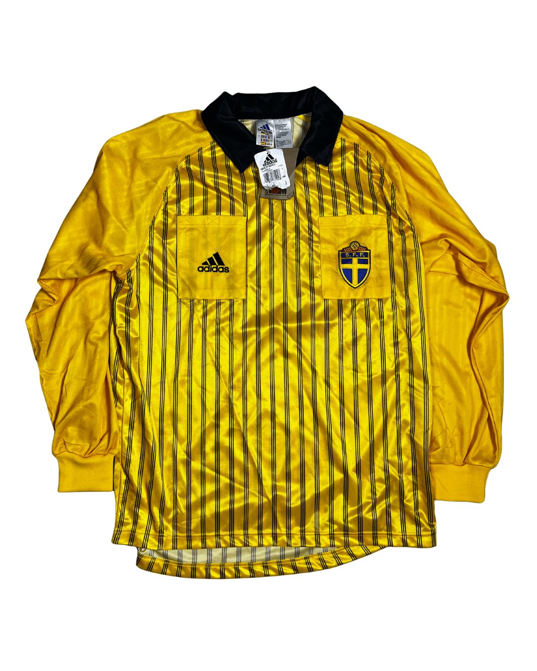 Deadstock Mens 1999-00 Sweden FA adidas Referee Shirt - Large - Funkify