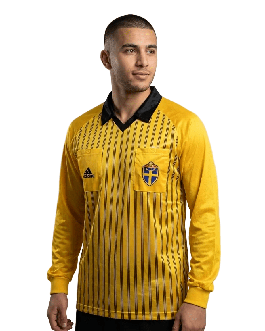 Deadstock Mens 1999-00 Sweden FA adidas Referee Shirt - Large - Funkify