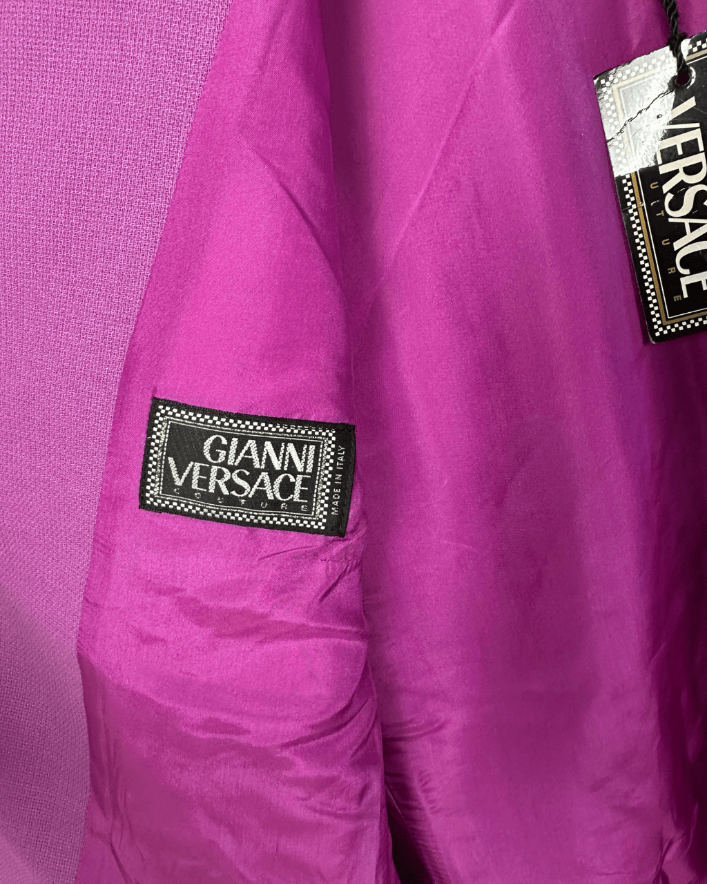 Deadstock Vintage 90s Gianni Versace Co - Ord Blazer & Skirt Wool Set - Funkify