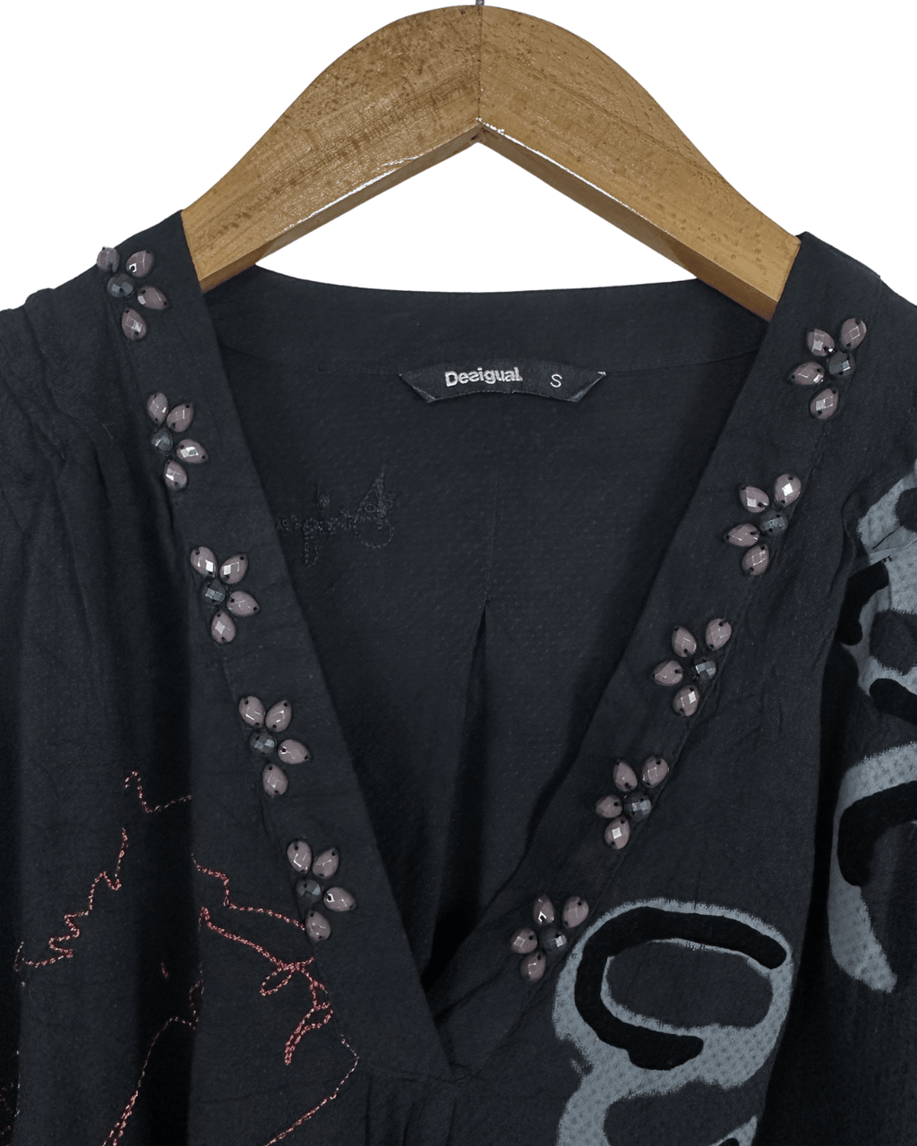 Desigual Long Sleeve Blouse - Small - Funkify