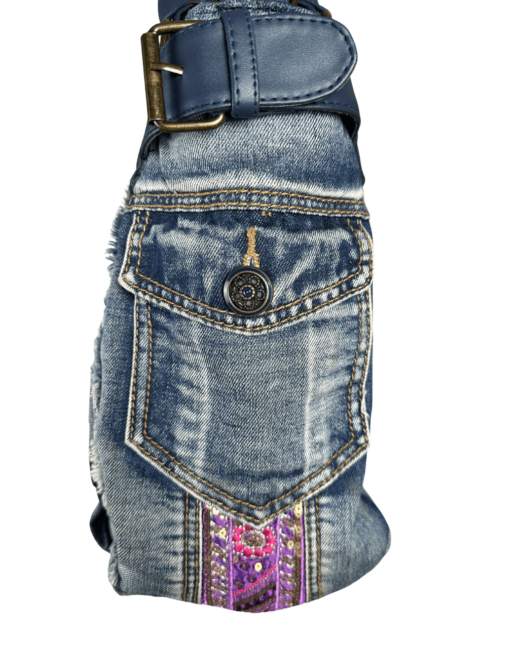 Desigual Mc Bee Ethnic Deluxe Denim Handbag - Funkify