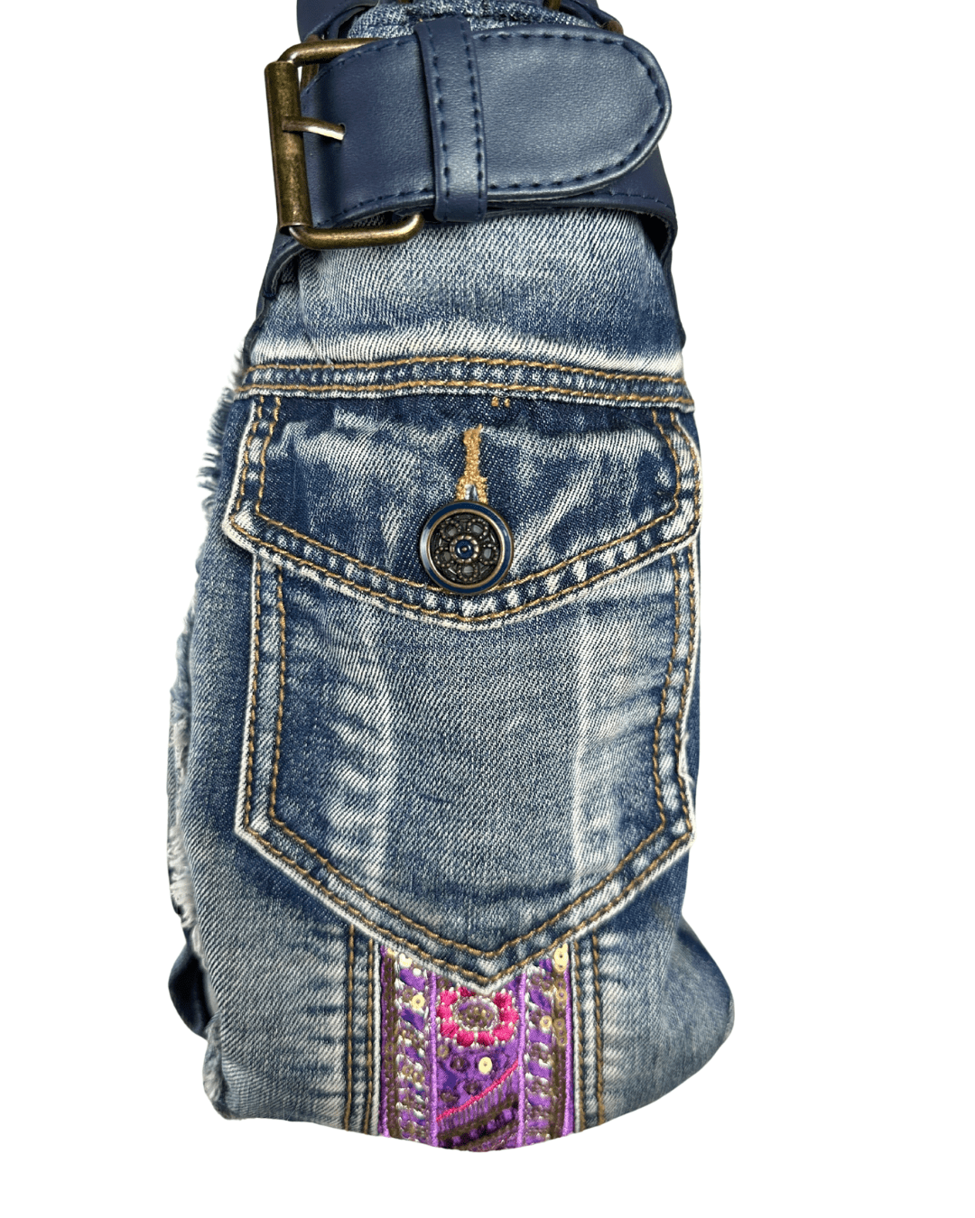 Desigual Mc Bee Ethnic Deluxe Denim Handbag - Funkify