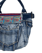Desigual Mc Bee Ethnic Deluxe Denim Handbag - Funkify