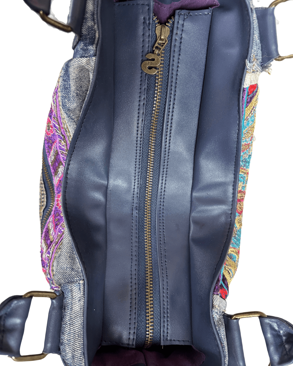 Desigual Mc Bee Ethnic Deluxe Denim Handbag - Funkify