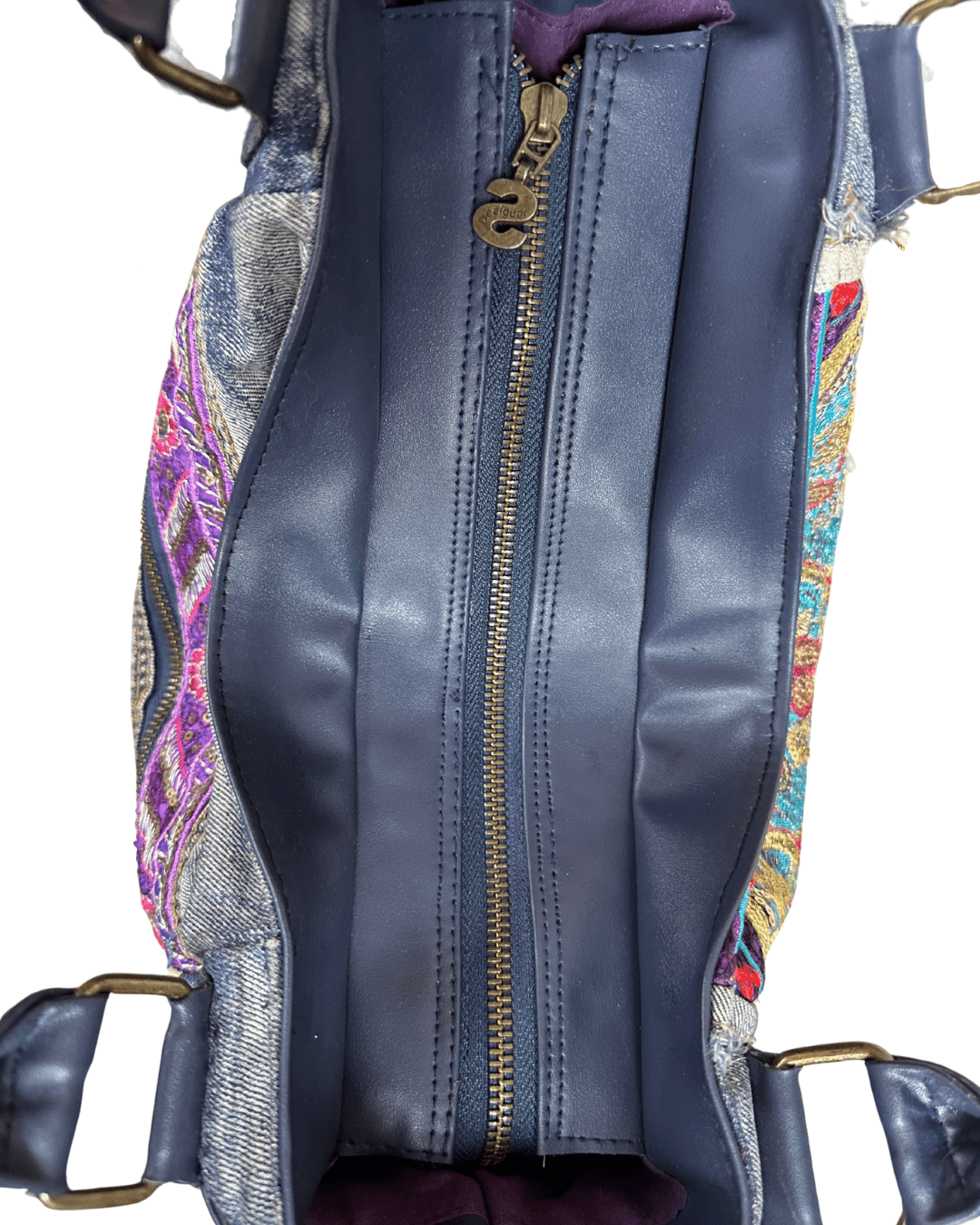 Desigual Mc Bee Ethnic Deluxe Denim Handbag - Funkify