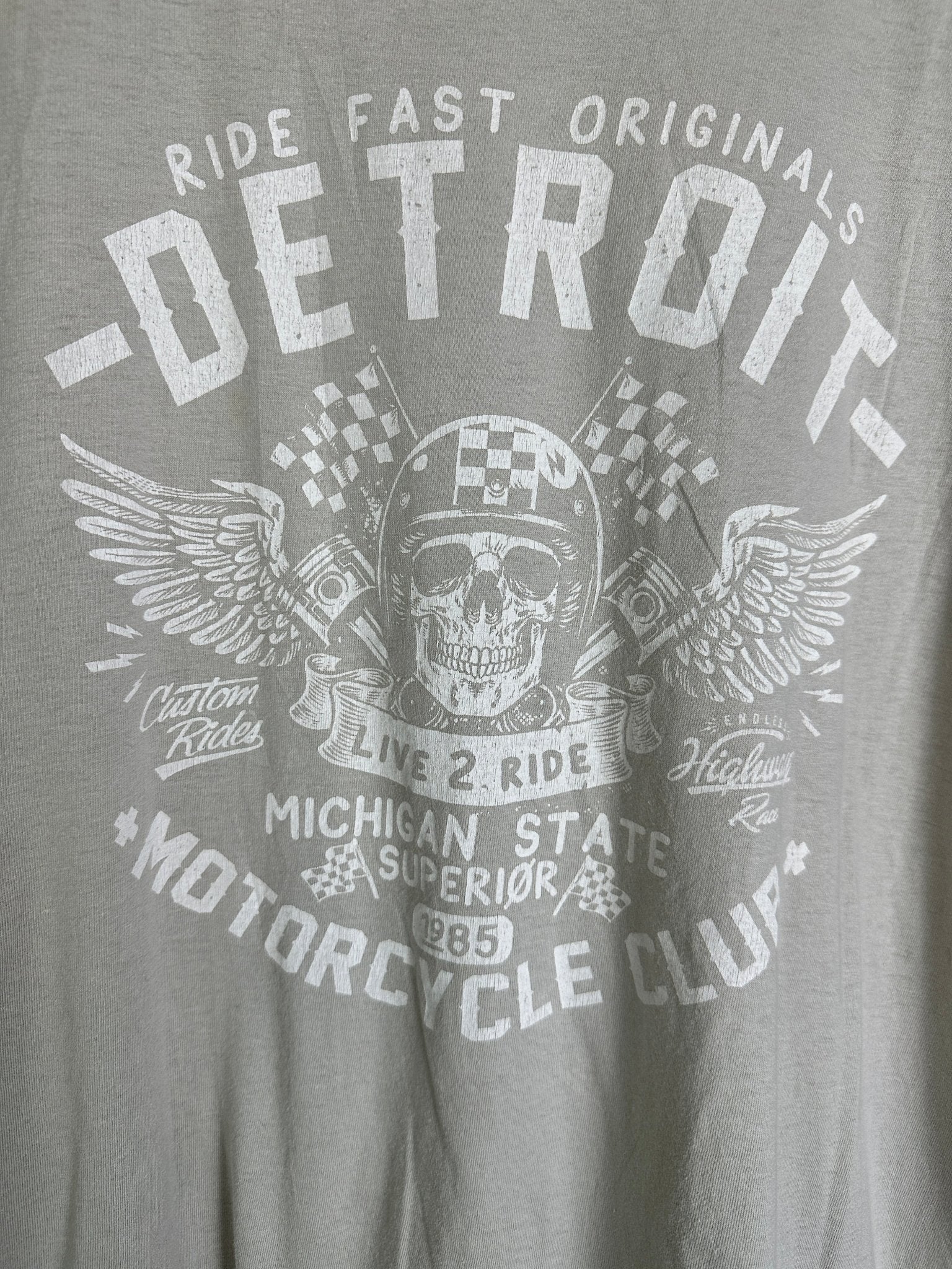 Detroit Motorcycle Club Tee 2XL - Funkify