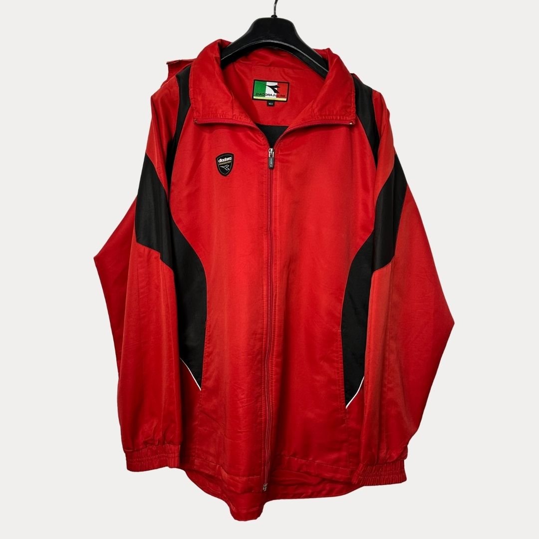 Diadora Track Jacket with Foldable Hood Large - Funkify