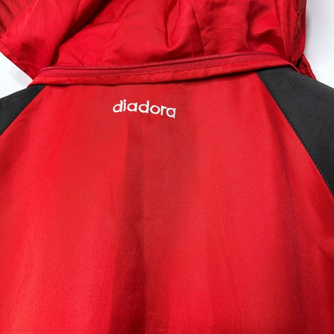 Diadora Track Jacket with Foldable Hood Large - Funkify