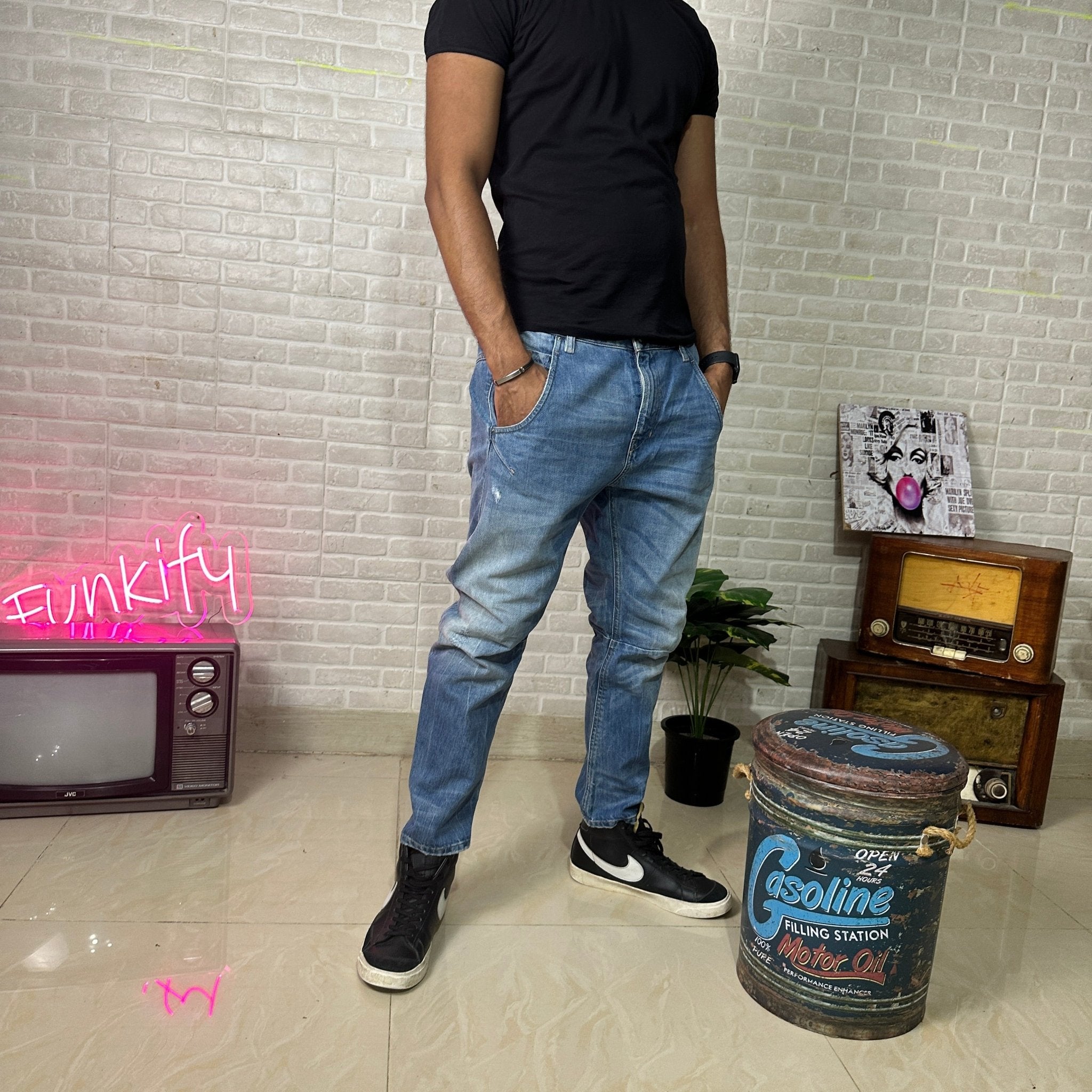 Diesel Relaxed-Boyfriend Low Waist Jeans - Funkify