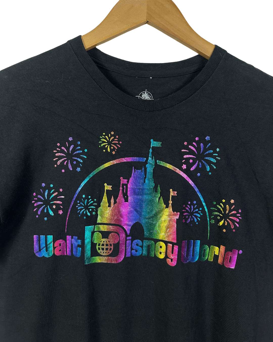 Disney Land Paris Holographic T-Shirt Large - Funkify