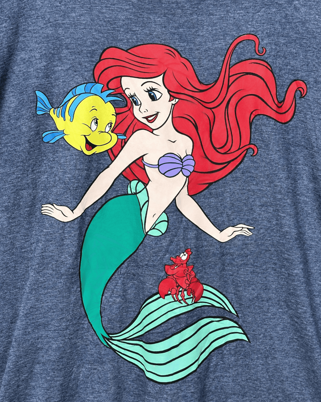 Disney The Little Mermaid Graphic Oversized T-shirt XL - Funkify