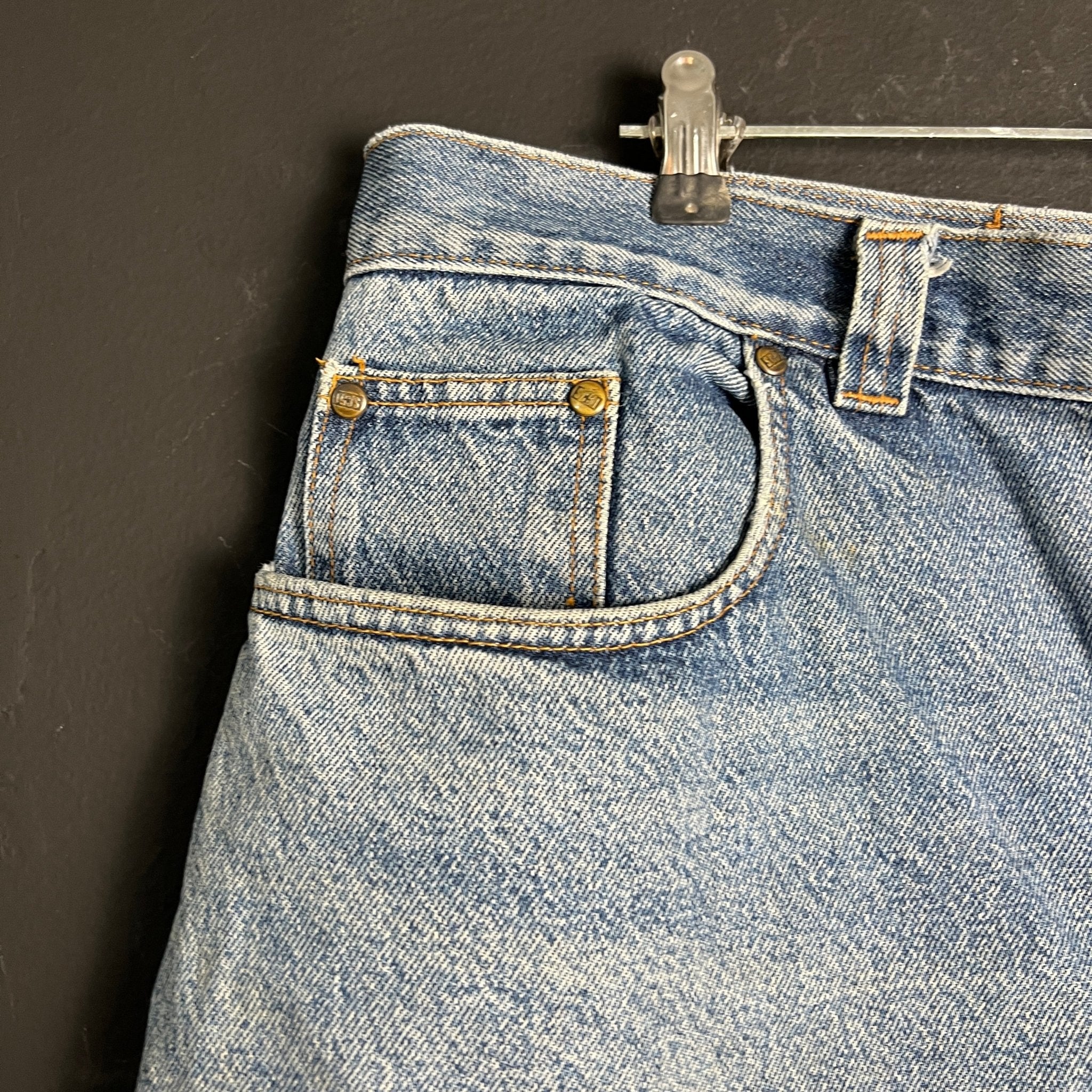 Distressed Hem Jorts 2XL - Funkify