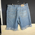 Distressed Hem Jorts 2XL - Funkify