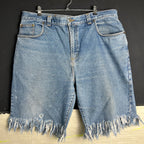 Distressed Hem Jorts 2XL - Funkify