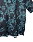 Dragon Pattern Shirt Medium - Funkify