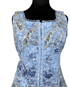 Dress Barn Brocade Fish Hook Closure Corset - Style Top - Funkify
